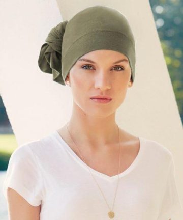 Turbante Anna V Tube - Verde oliva - 1355-0556