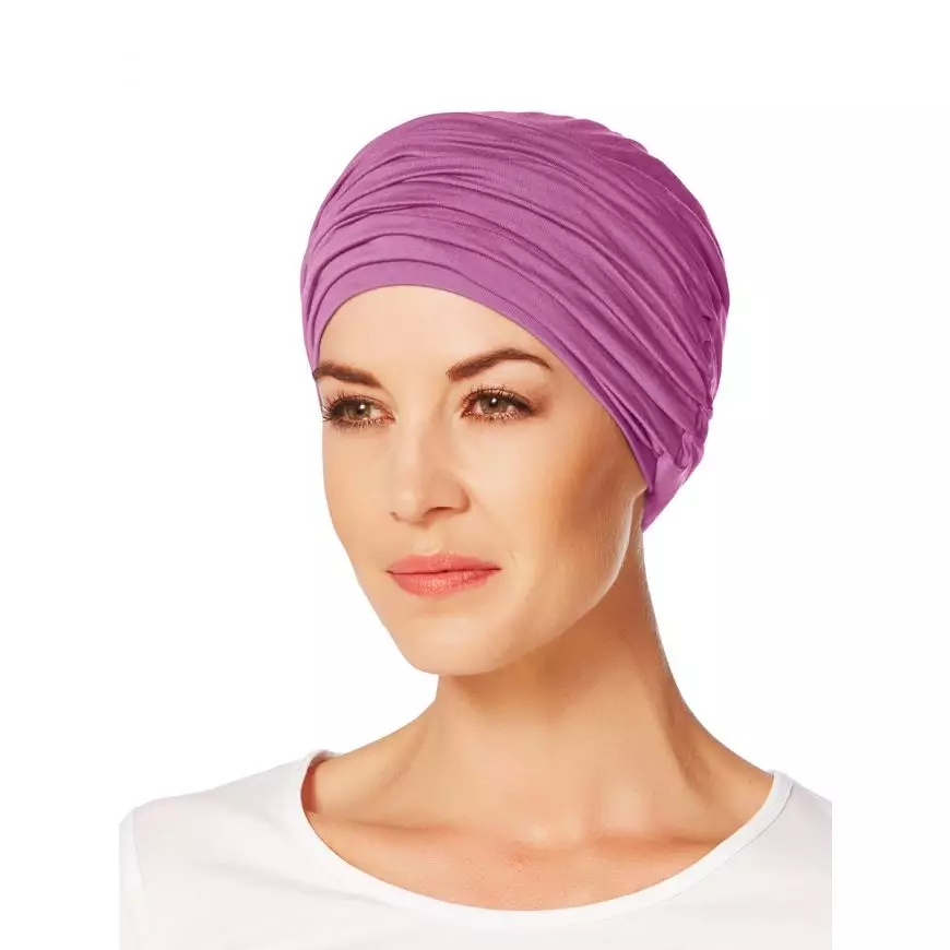 Turbante Karma con banda en la cabeza - Fucsia - 1005-0174