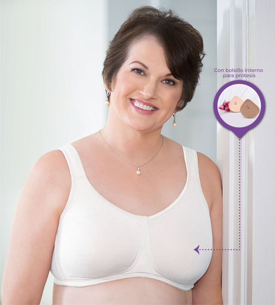 Brasier Postmastectomía De Copa Suave Jacquard - 128