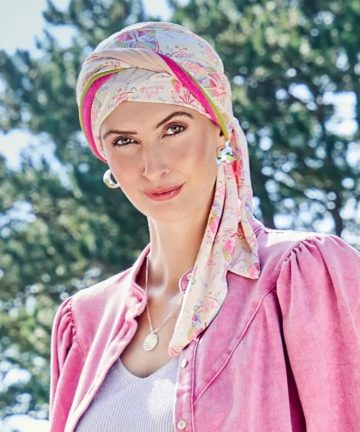 Turbante Beatrice turban con cintas - Azafran cálido - 1419-4023