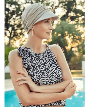 Turbante B.B. Bella gorra de sol - Pluma beige - 1328-0844