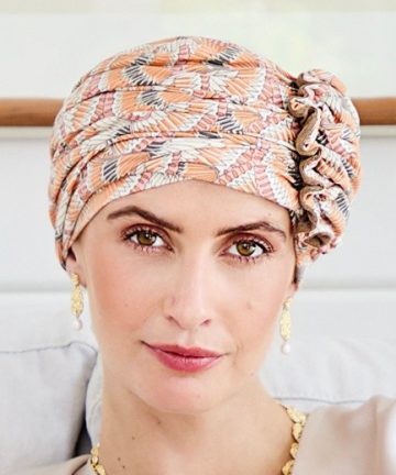 Turbante Lotus turban estampado - Elmentos naranja - 1008-4022