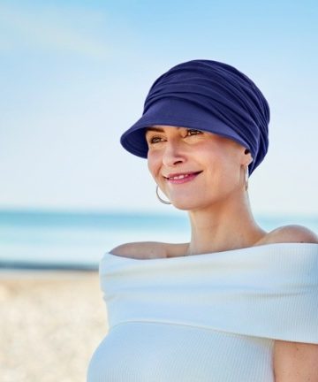 Turbante Solana gorra sol bambú - Azul oscuro - 1578-0255