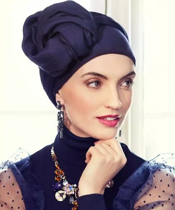 Turbante Zafiro boho turban set - Iris negro - 3015-0663