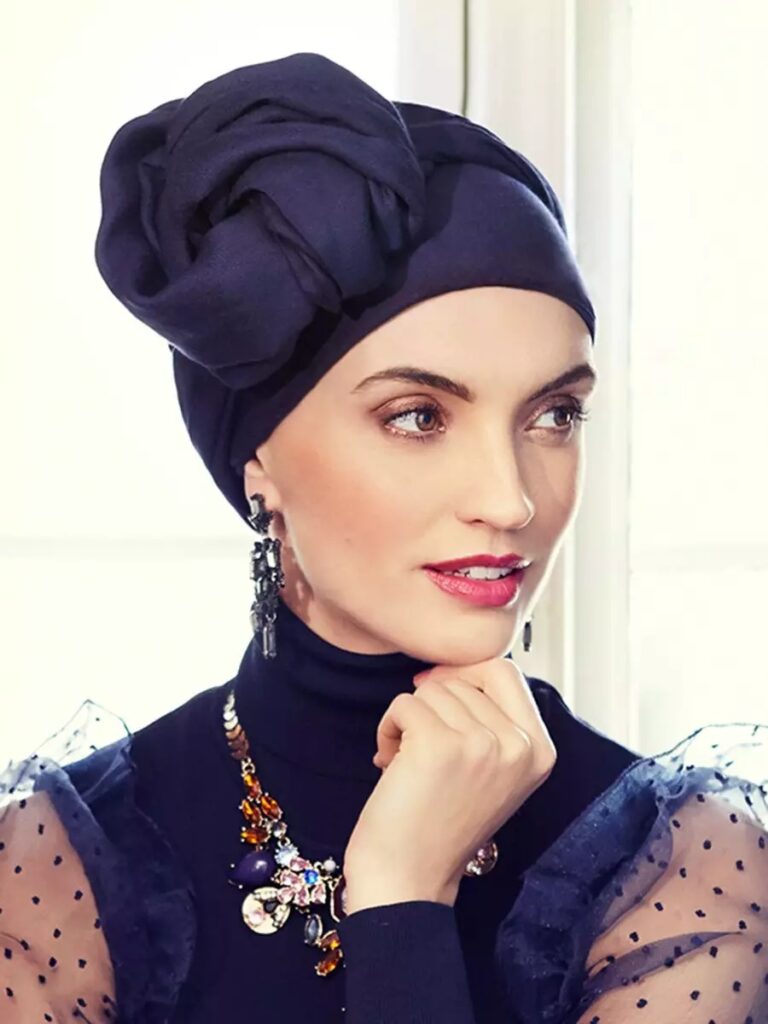 Turbante Zafiro boho turban set - Iris negro - 3015-0663