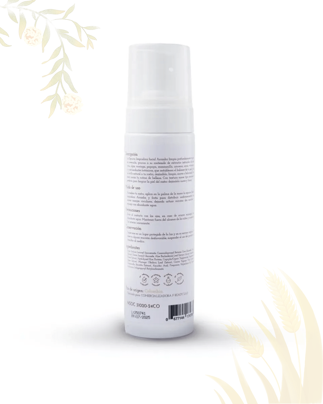 Espuma limpiadora facial Arcanha